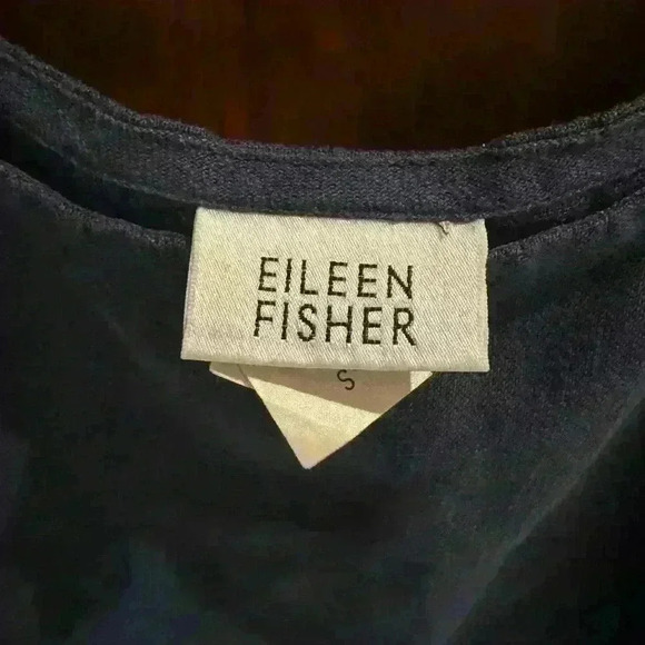 Eileen Fisher Linen Square Neck Dress Small - Picture 3 of 4